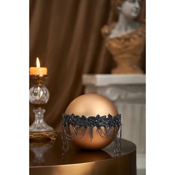 1920s Flapper Headpiece Beaded Chain Roaring 20s Gatsby Hair Accessory main image 5